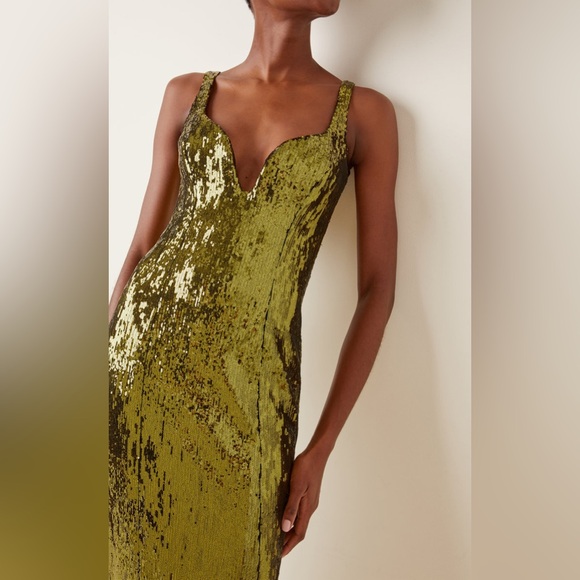 Galvan London Savannah Sequined Tulle Midi Dress - Picture 4 of 11